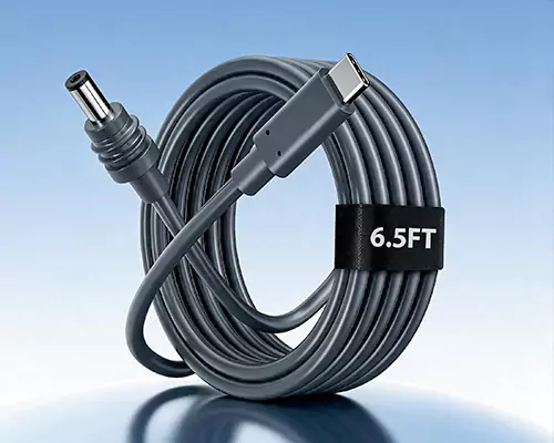 สายชาร์จ Type-C ถึง DC เพิ่มพลังให้กับอุปกรณ์หลายเครื่อง