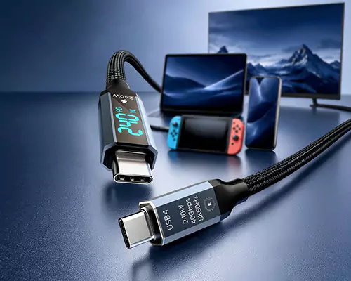 สายชาร์จเร็ว 240W จัดการข้อมูลการชาร์จทั้งหมดในครั้งเดียว